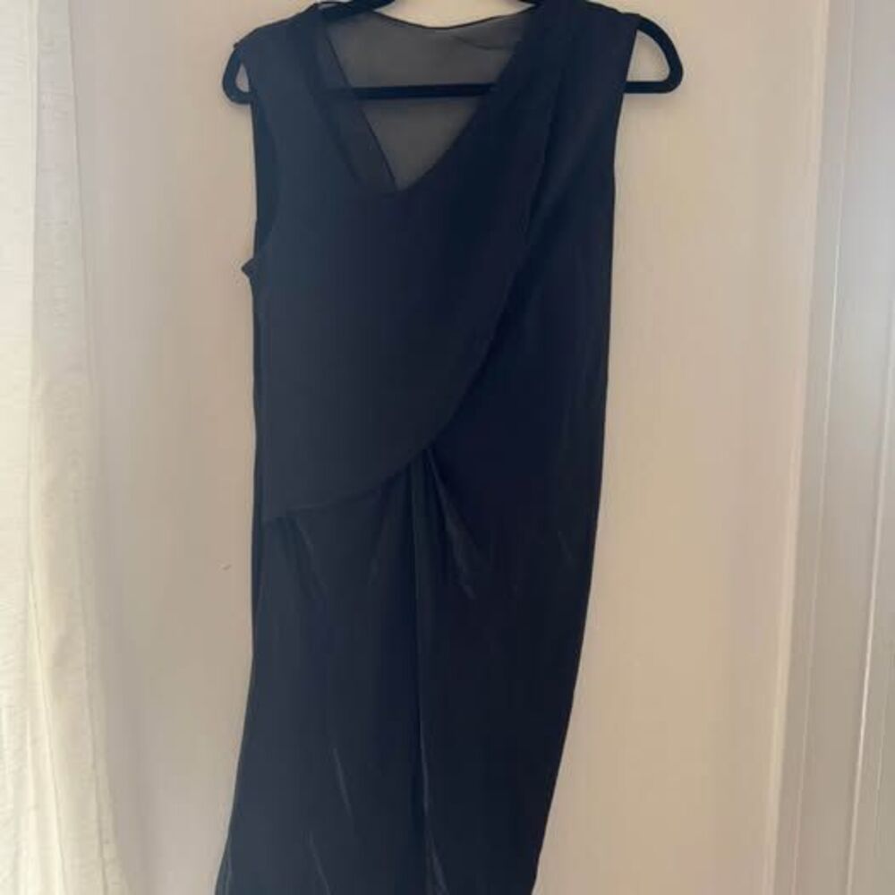 Helmut Lang Silk Blend Sleeveless Dress